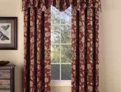 Burgundy Curtains for Living Room