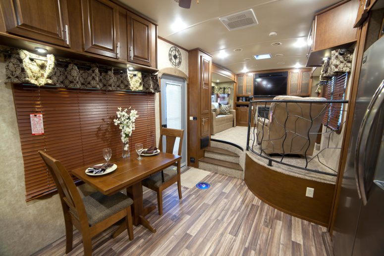 Camper With Step Up Front Living Room