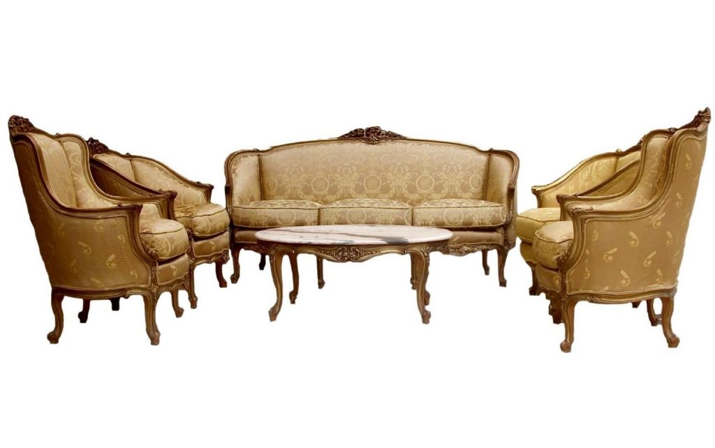 French Provincial Living Room Set Furniture