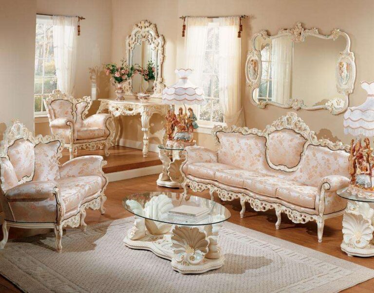 French Provincial Living Room Set Furniture