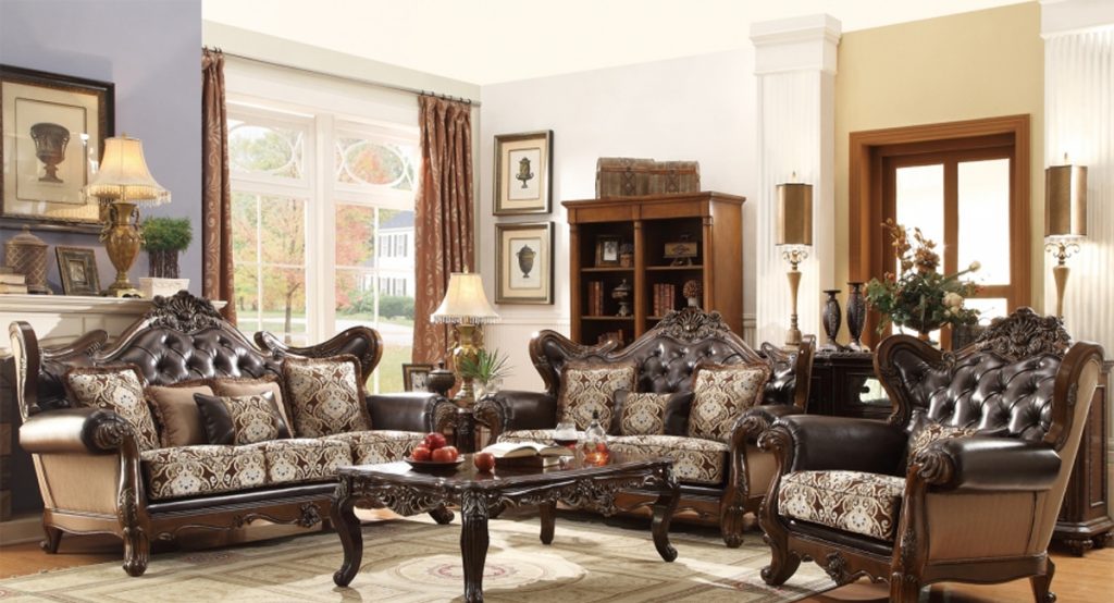 French Provincial Living Room Set Furniture