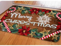 How To DIY Personalized Coir Christmas Door Mats And Show Your Joy! | Roy Home Design