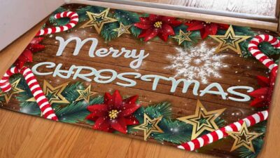 How To DIY Personalized Coir Christmas Door Mats And Show Your Joy! | Roy Home Design