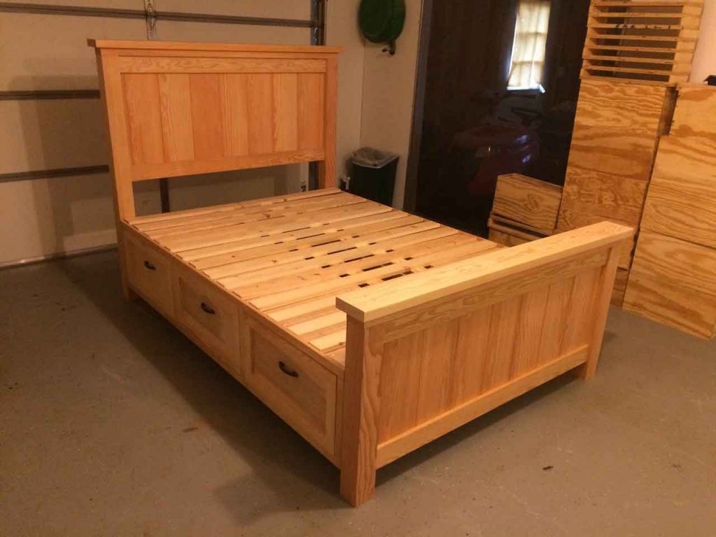 Get to Know How to Build Easy DIY Twin Bed Frame with Storages
