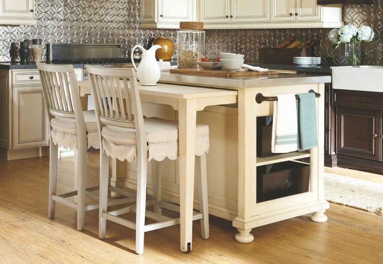 5 Kitchen Island With Pull Out Table Ideas To Small Kitchen Space