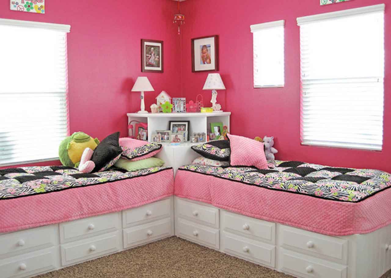 5 Beauty And Functional Girls Twin Bed With Storage Design Inspirations | Roy Home Design