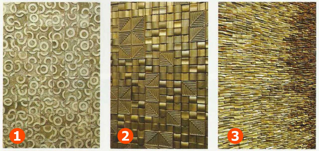 Wall Cover Ideas: Wall Metal Panel Or 3D Ceramic Tile? | Roy Home Design