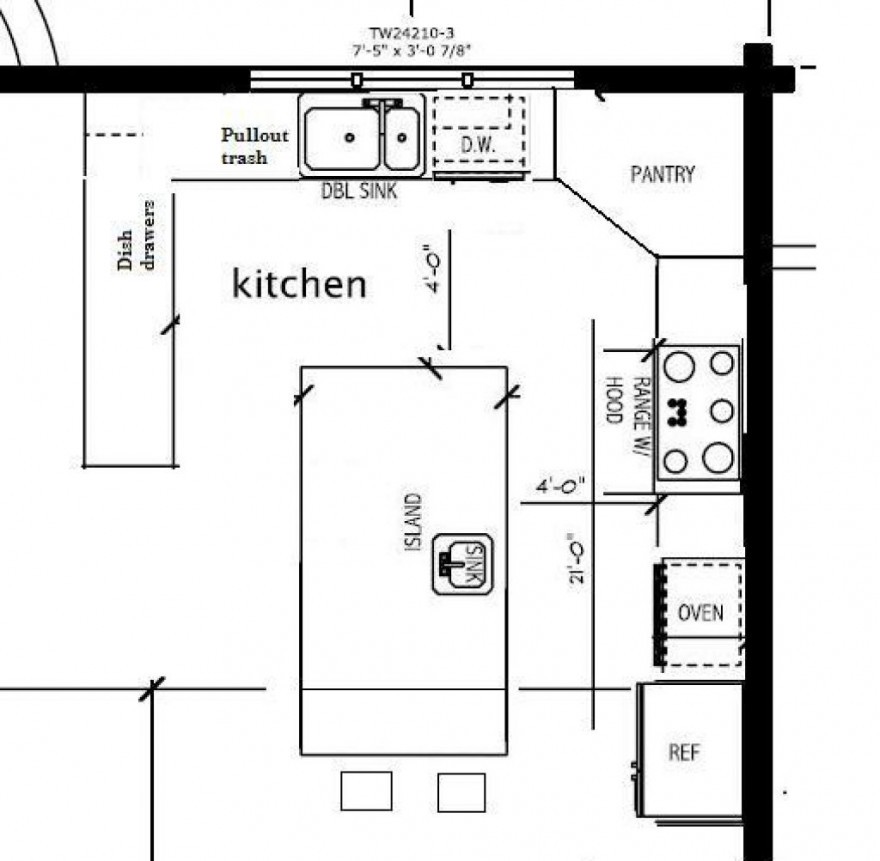 Kitchen Design Layout Floor Plan – Kitchen Info