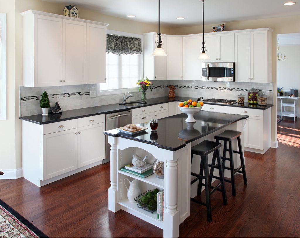 Kitchen Remodels With White Cabinets and Granite Countertops