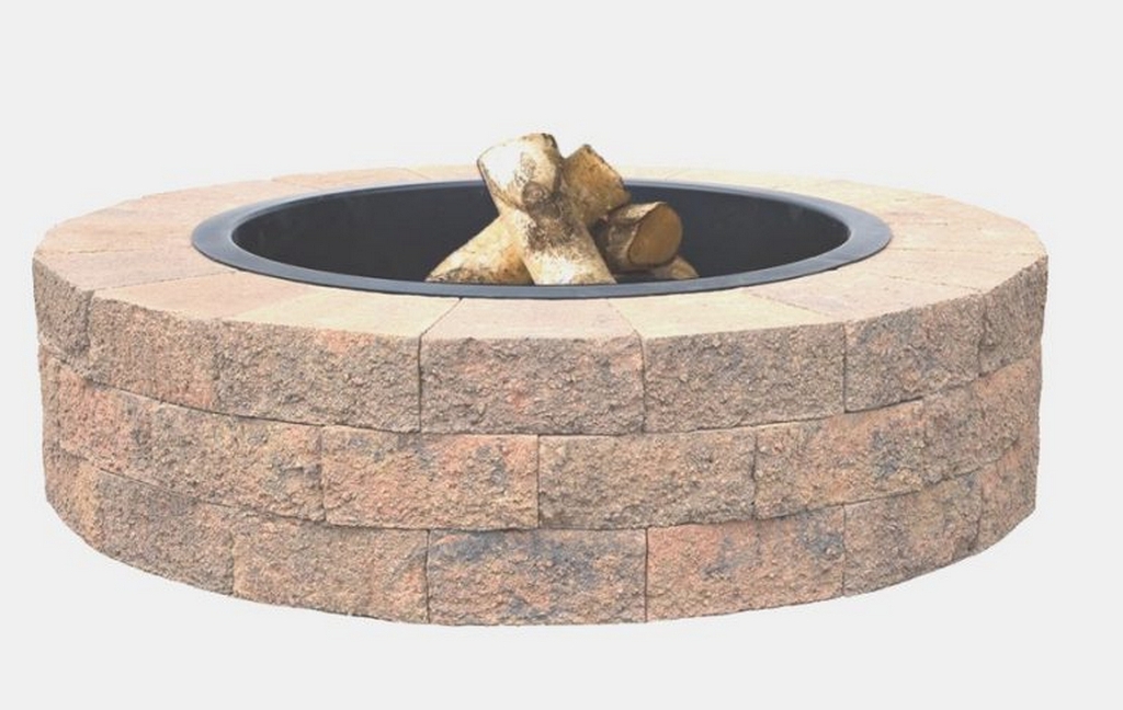 backyard fire pit ideas-tan-oldcastle-fire-pit-kits-build your own fire pit