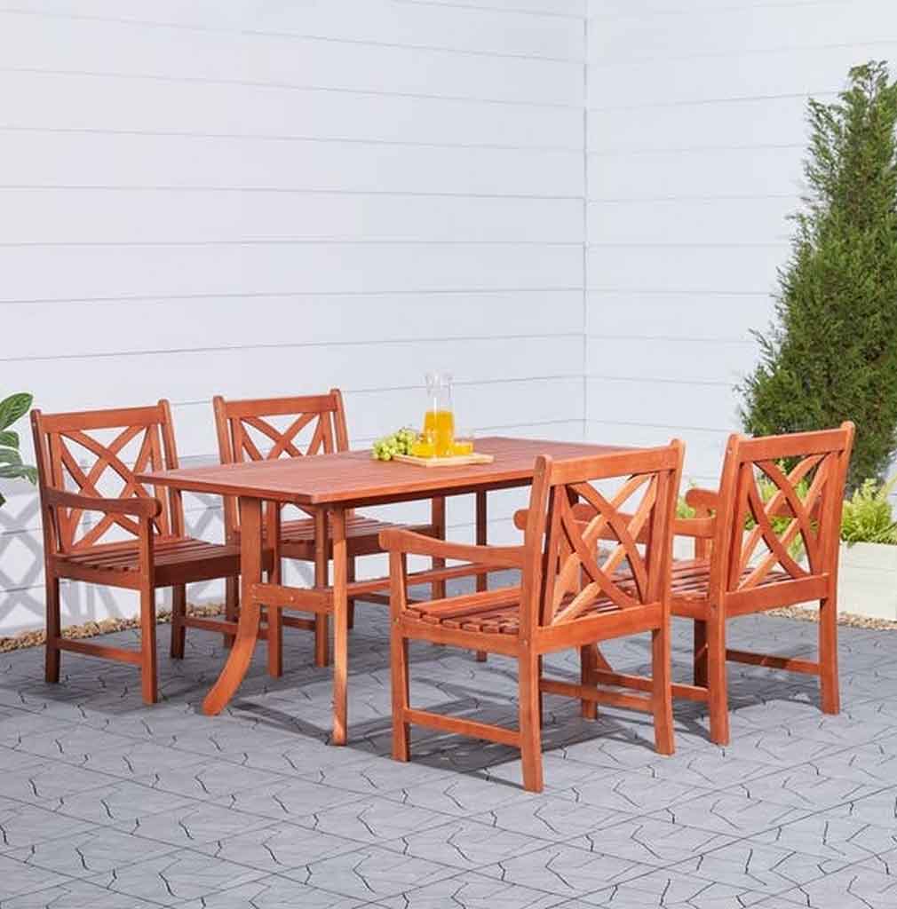 Eucalyptus Patio Furniture One Of The Best Outdoor Wood Collections You Should Know | Roy Home Design