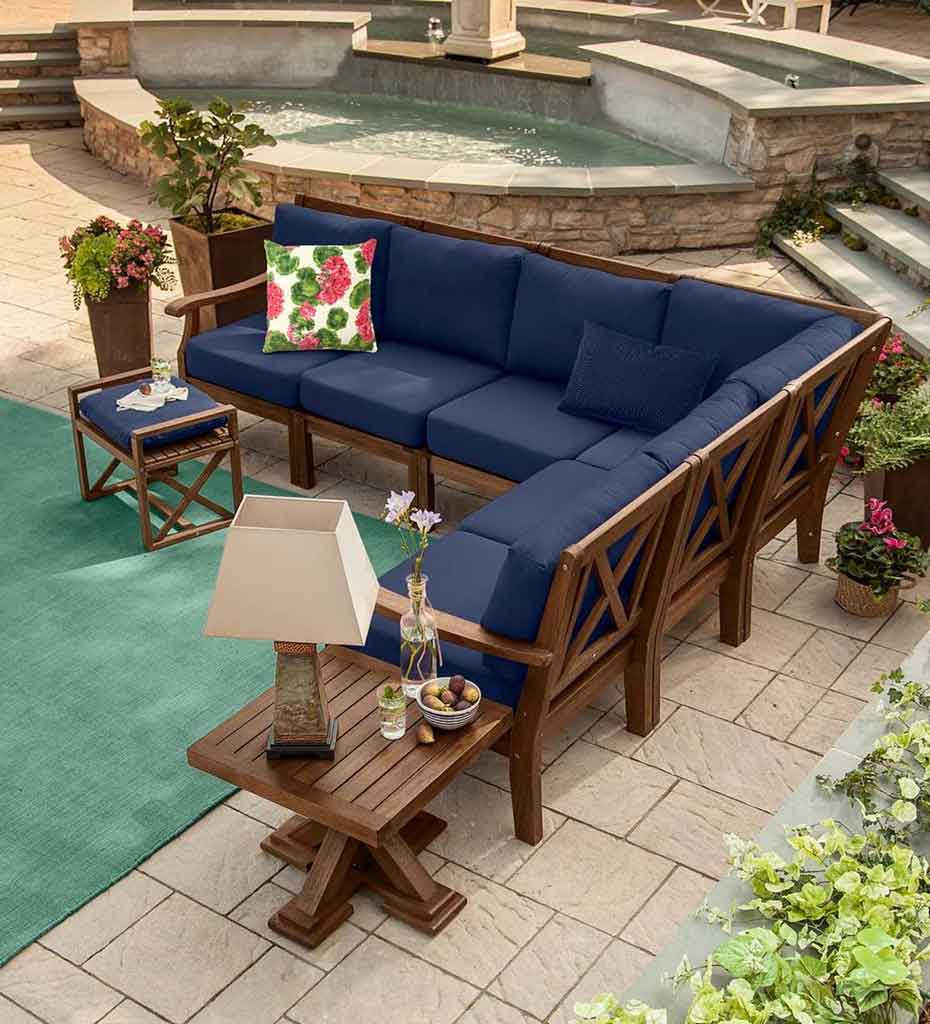 Eucalyptus Patio Furniture One Of The Best Outdoor Wood Collections You Should Know | Roy Home Design