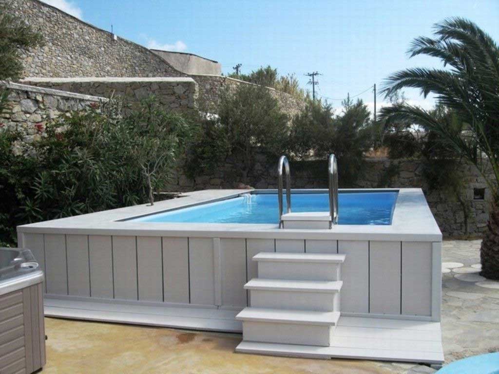 Rectangular Above Ground Swimming Pools Ideas To Decorate Your Backyard | Roy Home Design