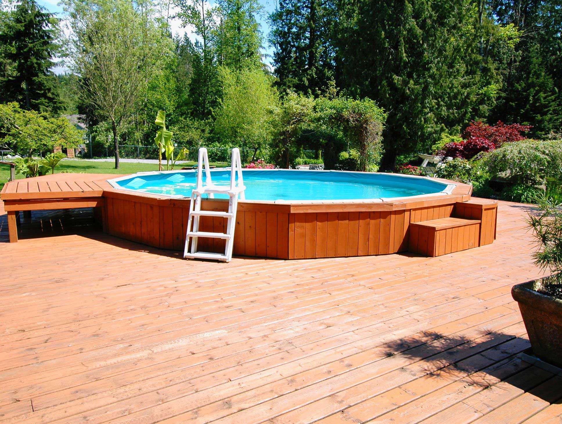 Rectangular Above Ground Swimming Pools Ideas To Decorate Your Backyard | Roy Home Design