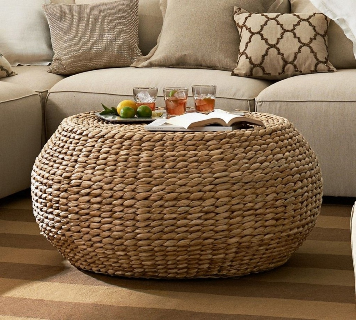 round seagrass coffee table-appealing-round-rattan-ottoman-coffee-table-in-coffee-table-remarkable-round-wicker-coffee-table-glass-indoor