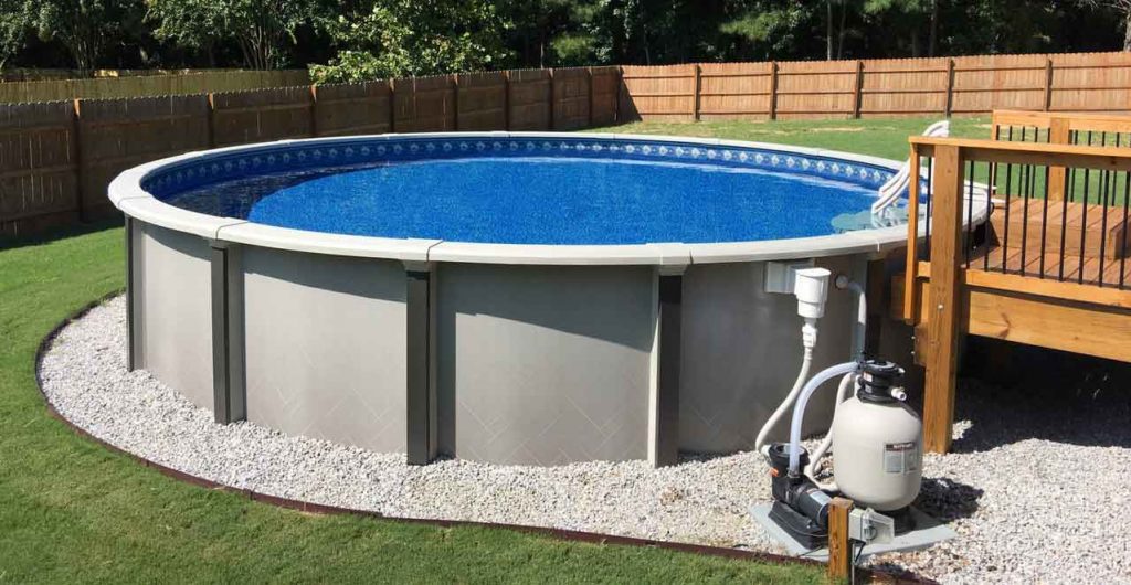 above ground salt pool