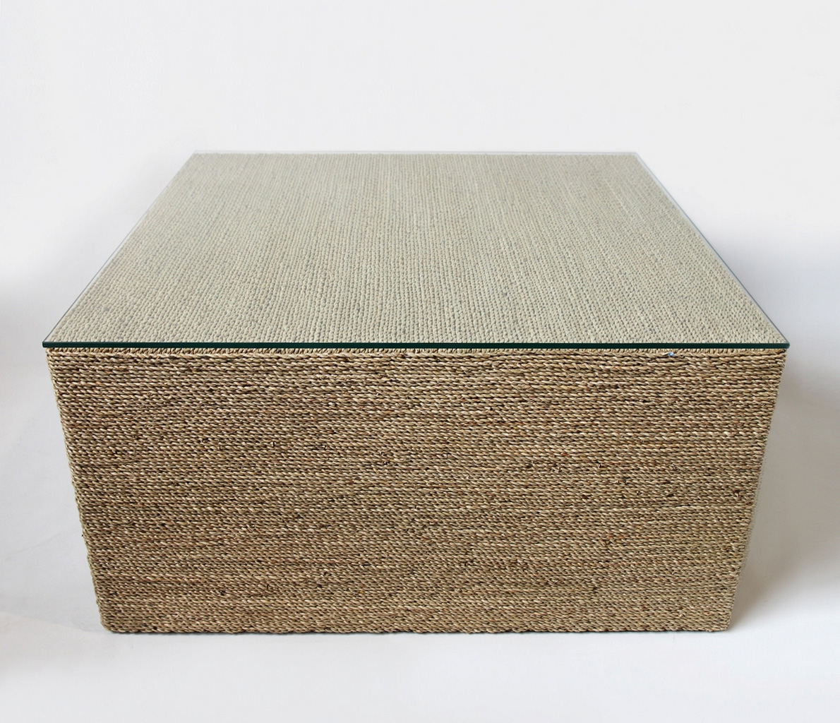 seagrass ottoman square-square-seagrass-rope-coffee-table-19147