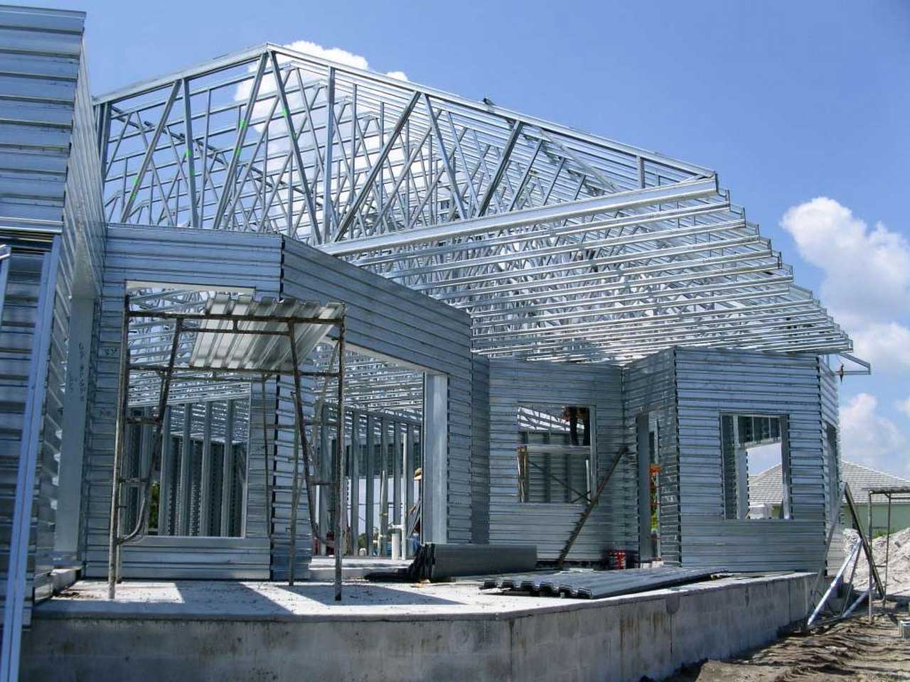 steel roof trusses residential