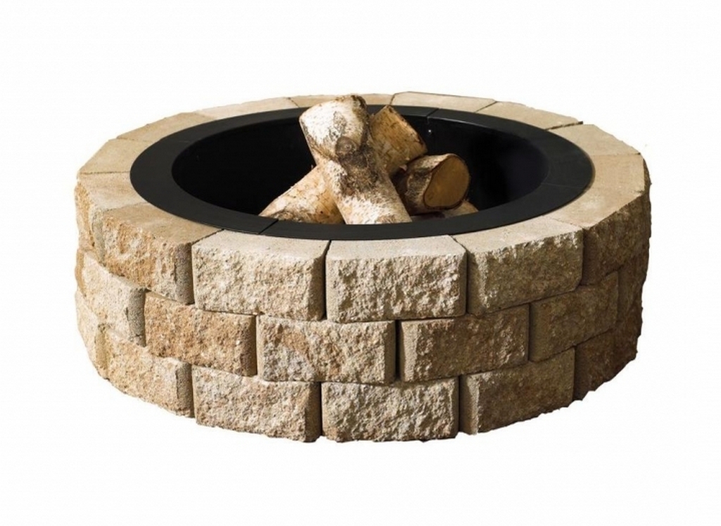 top-oldcastle-hudson-stone-40-in-round-fire-pit-kit-natural stone fire pit-the-fire-pit-kits-home-depot-pic