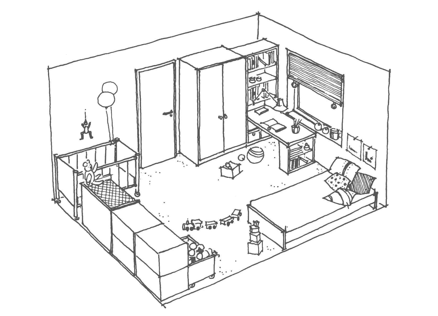 3 Child's Bedroom Floor Plan Ideas With Dimensions | Roy Home Design