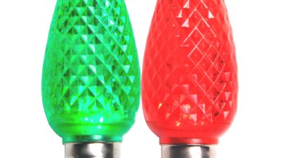 C9 Color Change Red LED Christmas Light Bulbs | Christmas Light Replacement Bulbs