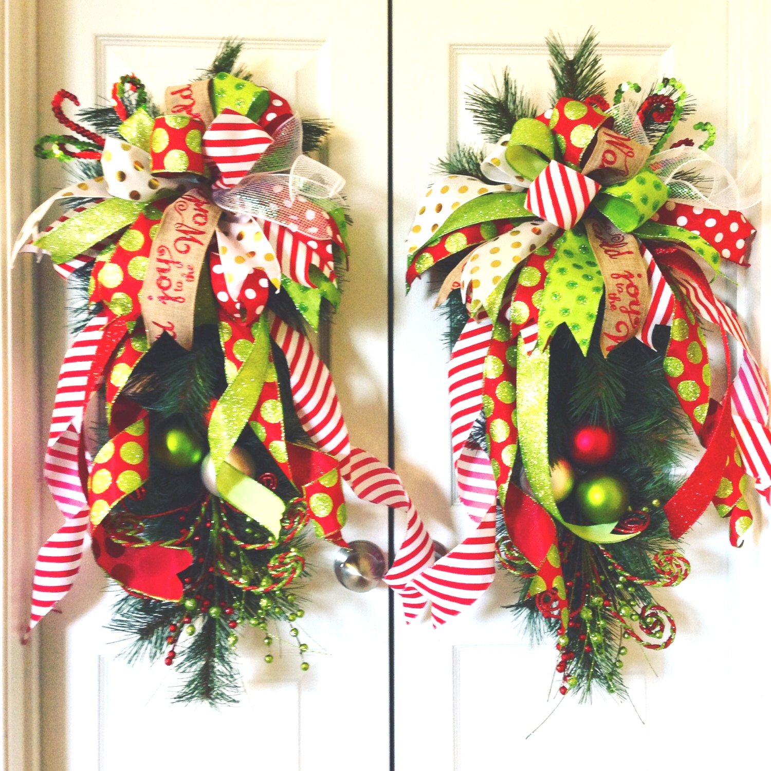 Christmas Swags For Doors | Big Front Doors Teardrop Wreath | Christmas Wreath Door Wreath ..