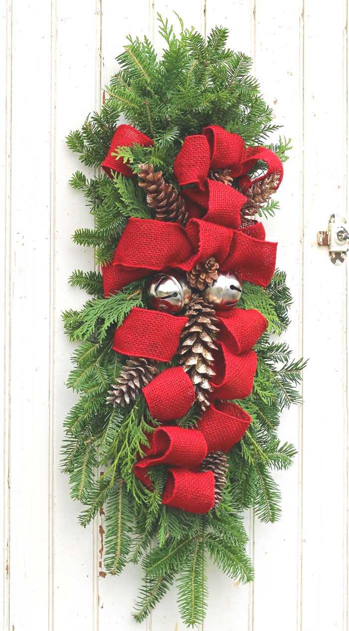 Christmas Swags For Doors | Big Front Doors Teardrop Wreath | Christmas Wreath Door Wreath ..