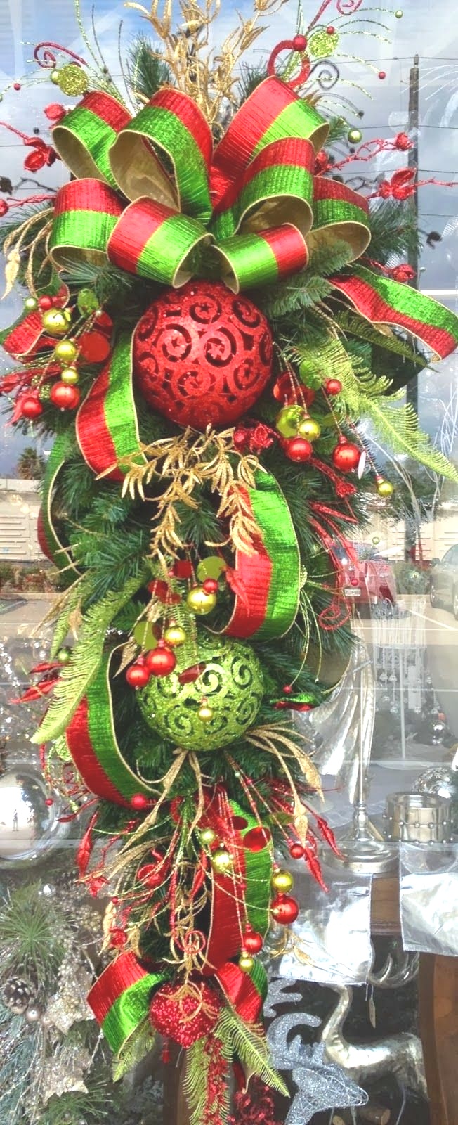 Christmas Swags For Doors | Big Front Doors Teardrop Wreath | Christmas Wreath Door Wreath ..