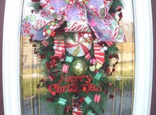 Big Front Doors Teardrop Wreath | Christmas Wreath Door Wreath