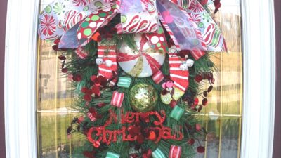 Big Front Doors Teardrop Wreath | Christmas Wreath Door Wreath