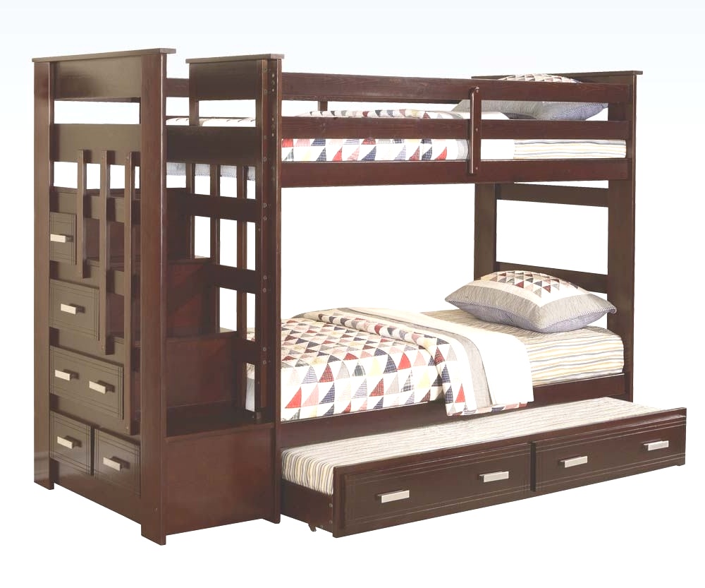 Allentown Twin Over Twin Bunk Bed Espresso | Bunk Beds : Twin Over Twin Bunk Bed With Slide allentown twin over ..