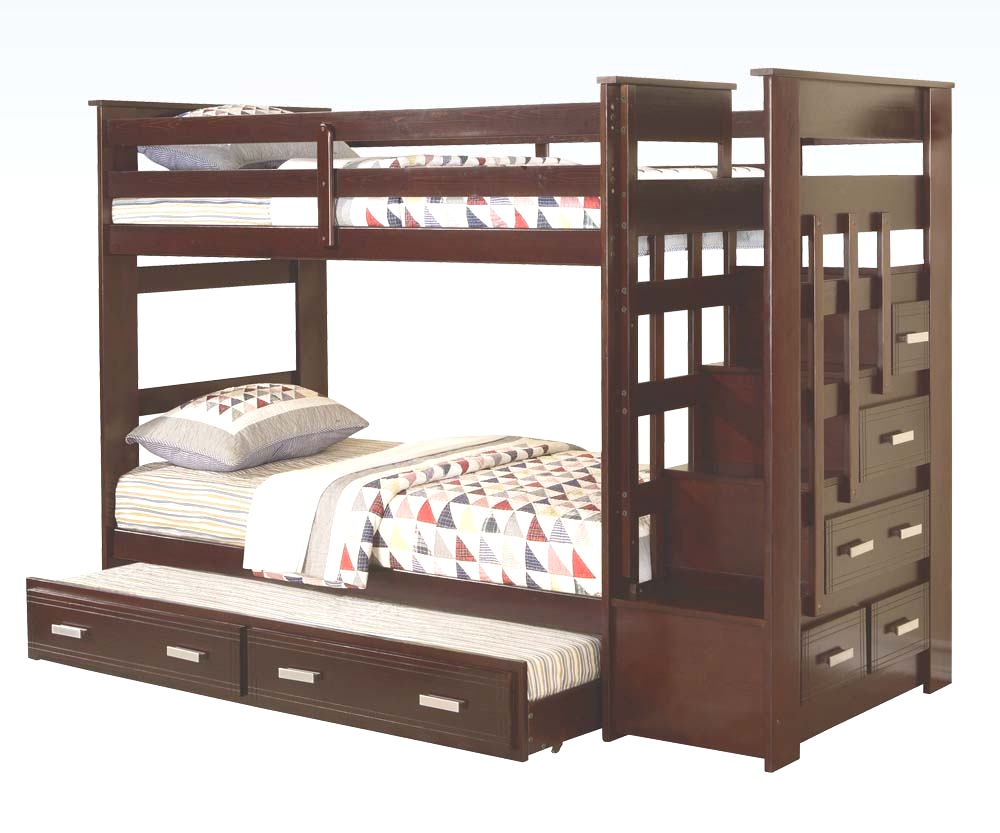 Allentown Twin Over Twin Bunk Bed Espresso | Bunk Beds : Twin Over Twin Bunk Bed With Slide allentown twin over ..