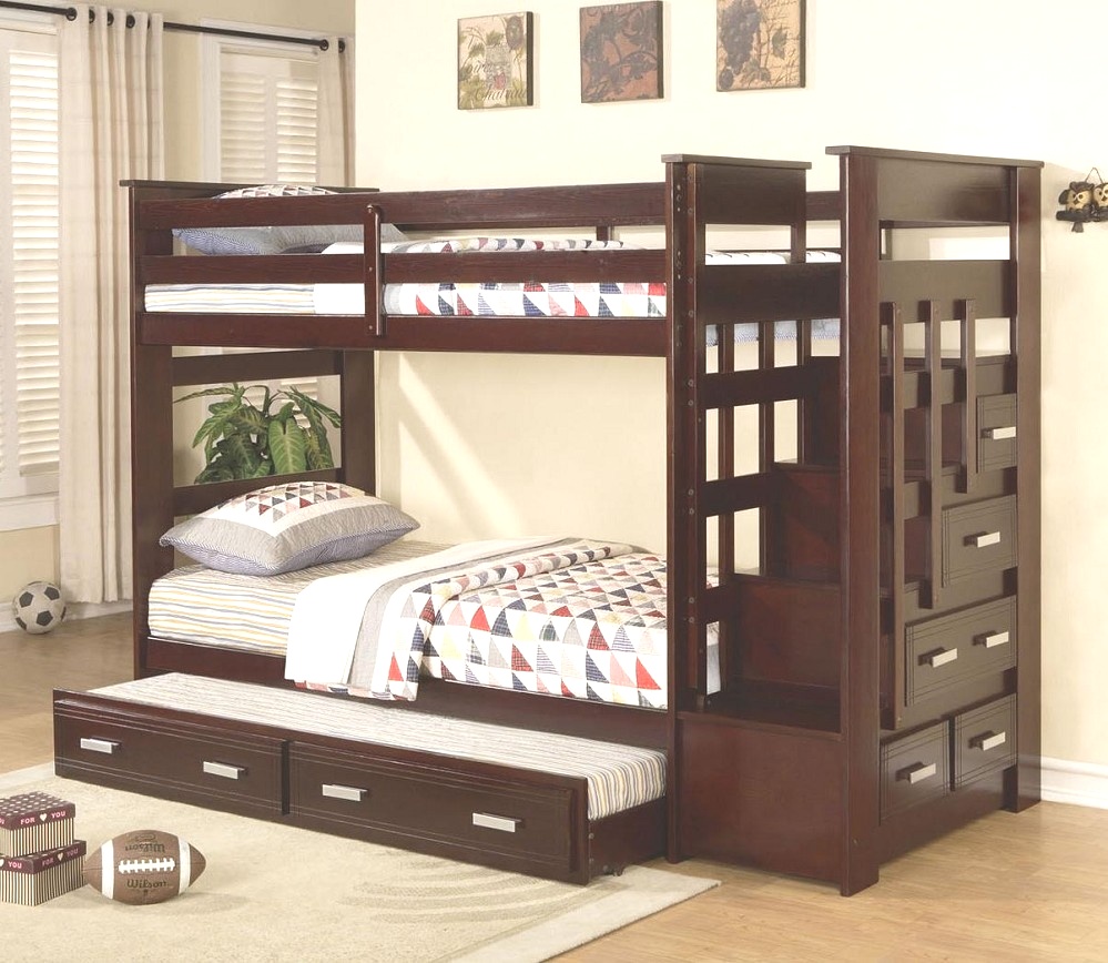 Allentown Twin Over Twin Bunk Bed Espresso | Bunk Beds : Twin Over Twin Bunk Bed With Slide allentown twin over ..