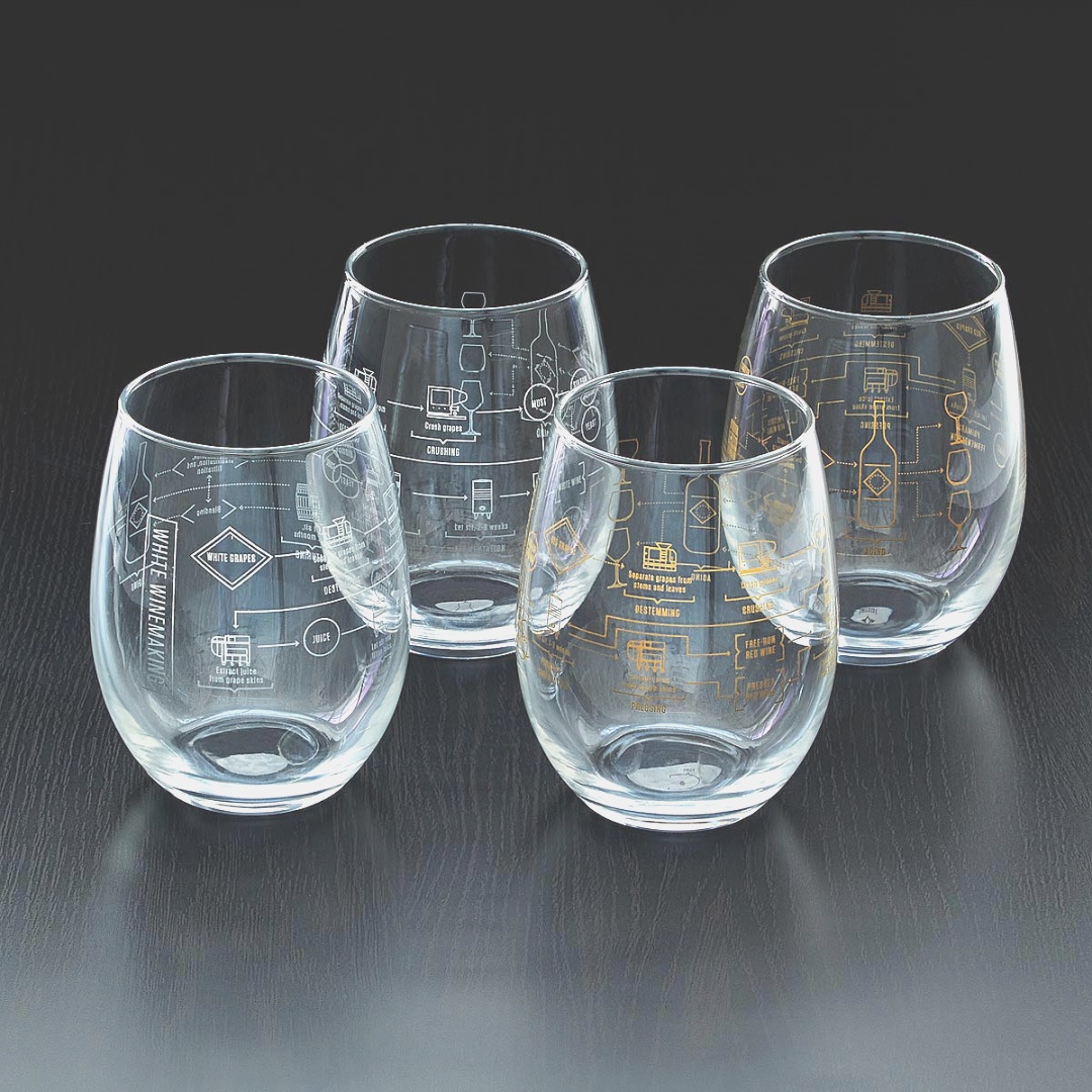 glass set | Artland Fizzy Highball Drinking Glasses - Set of 4 | Everything ..