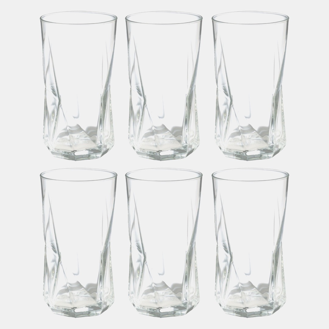 glass set | Artland Fizzy Highball Drinking Glasses - Set of 4 | Everything ..