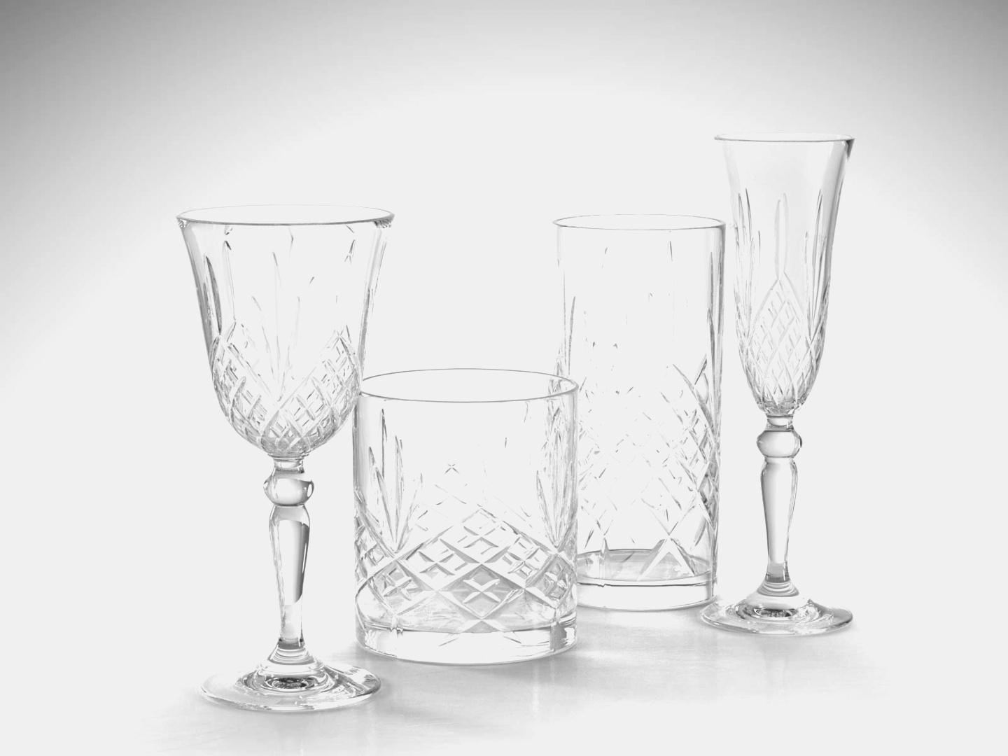 glass set | Artland Fizzy Highball Drinking Glasses - Set of 4 | Everything ..