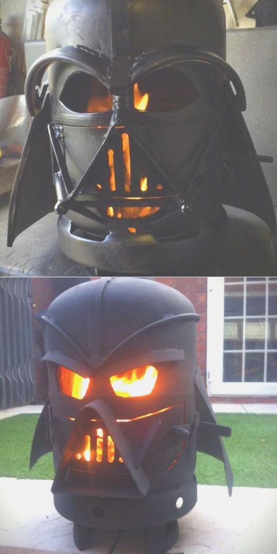 darth vader fire pit | Star Wars Fan Creates Darth Vader Fire Pit Straight from The Dark ..