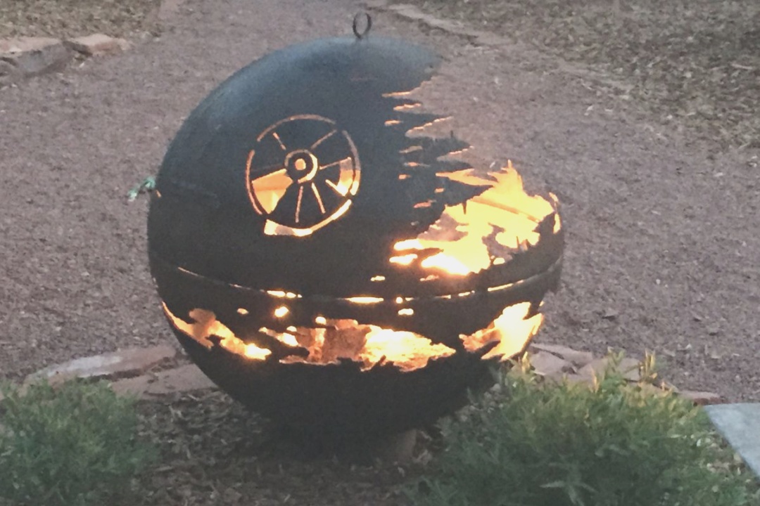 darth vader fire pit | Really Stick It to Darth Vader With This Death Star Fire Pit - Curbed | darth vader fire pit