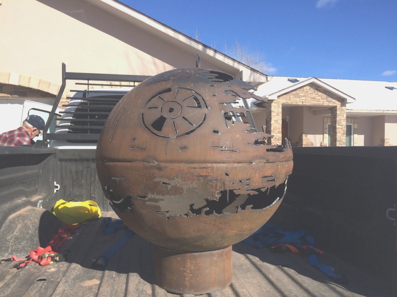 darth vader fire pit | Really Stick It to Darth Vader With This Death Star Fire Pit - Curbed | darth vader fire pit