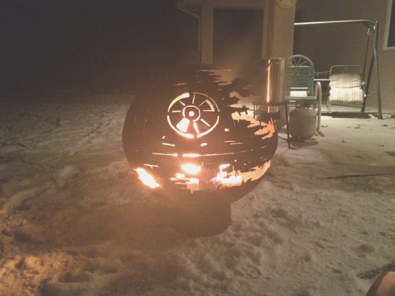 darth vader fire pit | Really Stick It to Darth Vader With This Death Star Fire Pit - Curbed | darth vader fire pit