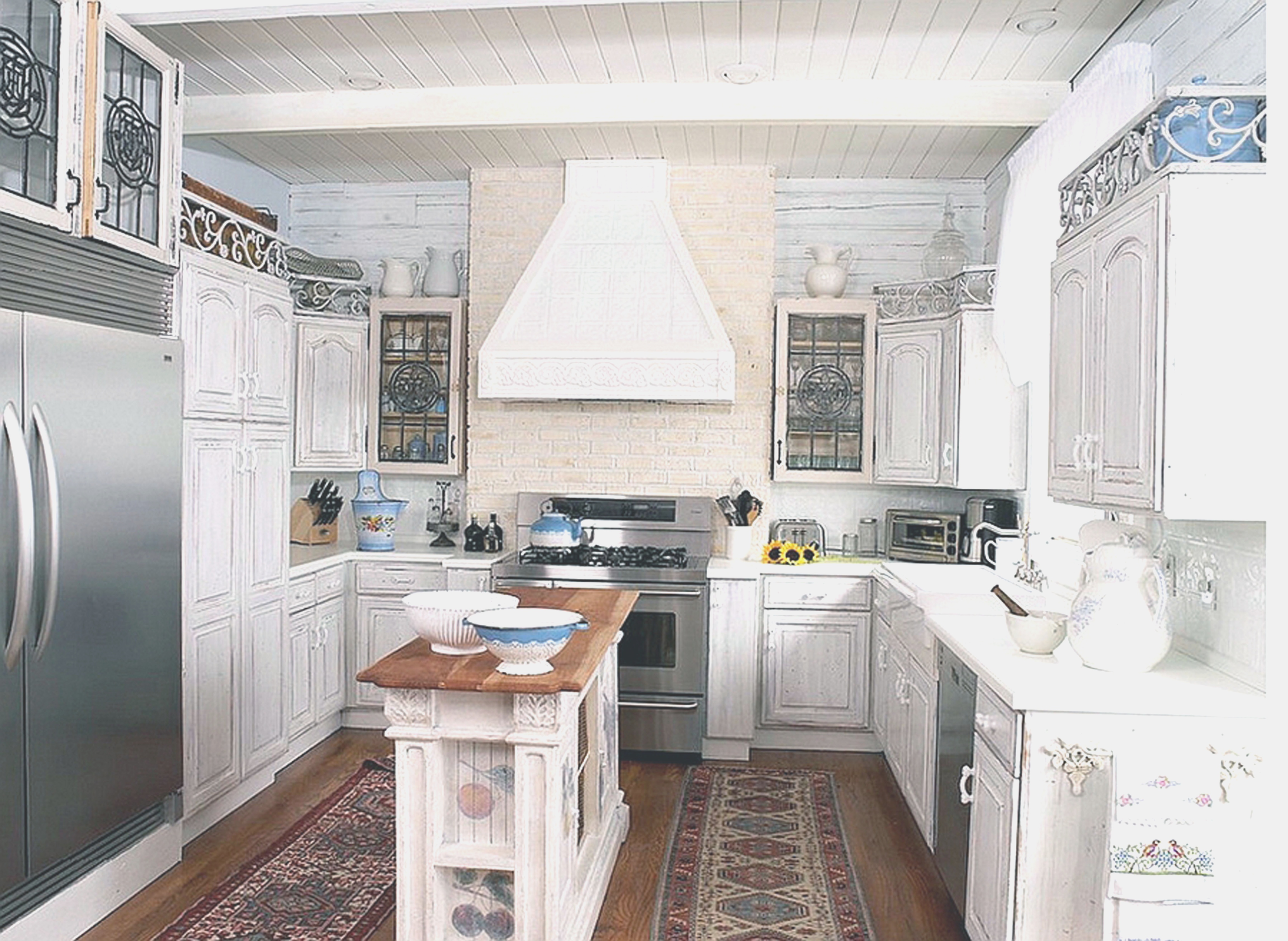 narrow kitchen island trough sink