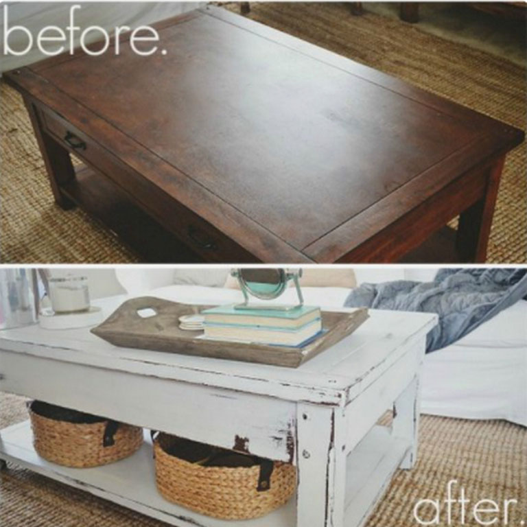 Tips and Tricks to Transform Painted Coffee Table Look