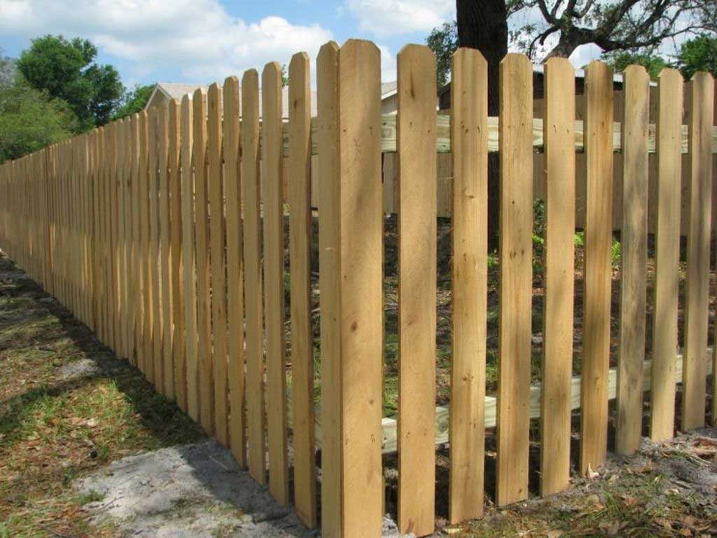 dog eared fence boards