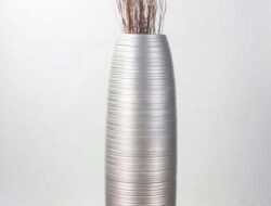 Get To Know Tall Silver Floor Vase for Home Decoration