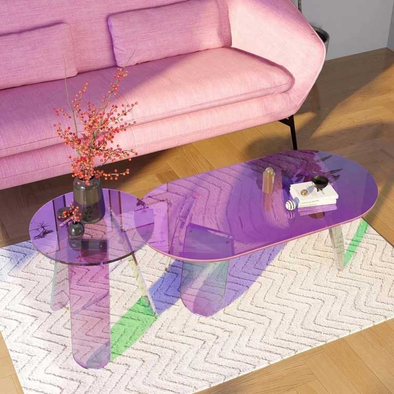 3 Room Paint Color Ideas to Match Your Pink Acrylic Coffee Table