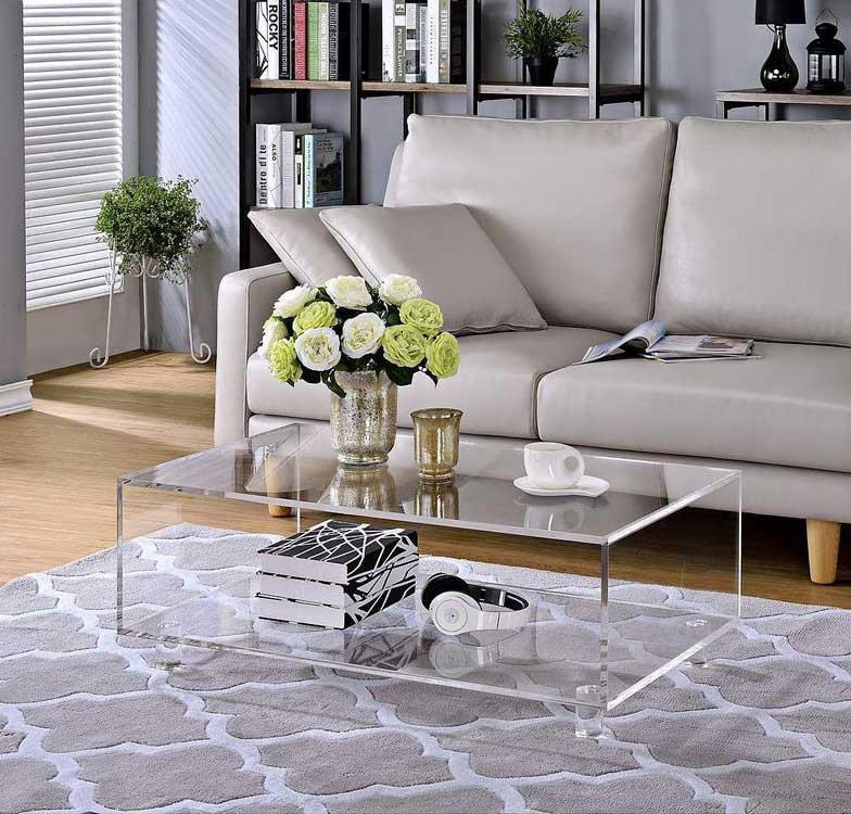 5 Types of Square Acrylic Coffee Table to Boost Your Space