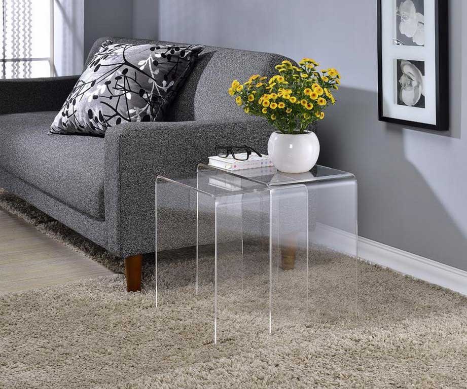 Stylish and Unique, Everything You Need to Know About Lucite Nesting Tables