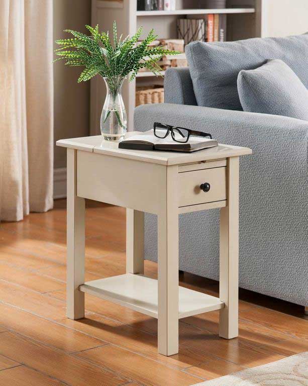 White Side Tables Home Decor Ideas And Tips For Simple Interior