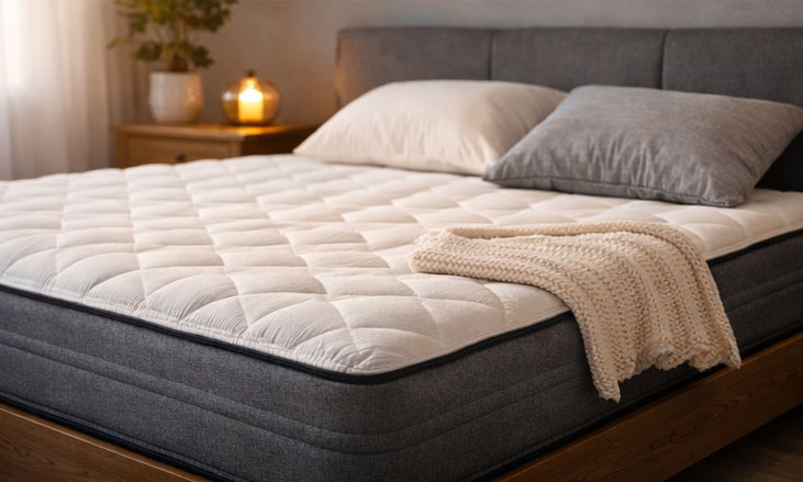 Comfortable bedding and mattress supporting better sleep quality