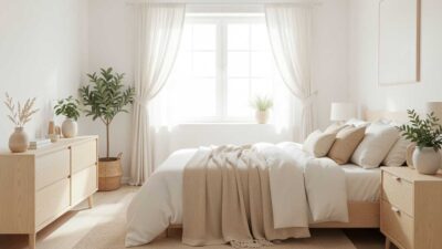 fake window with soft lighting in a bedroom with no windows creating a bright atmosphere